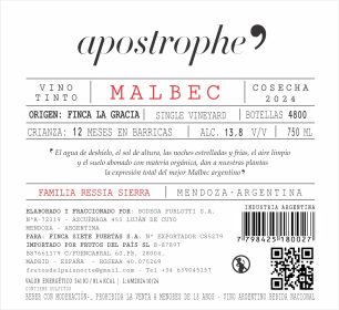 Aapostrophe Malbec 2024